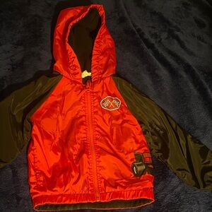 Vibrant Red and Black Race Car Boys Jacket 🏎️ 3t